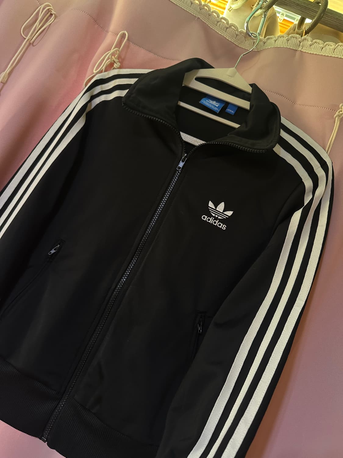 아디다스져지 아디다스 파이어버드 블랙 트랙탑 불꽃져지 집업 상품이미지3