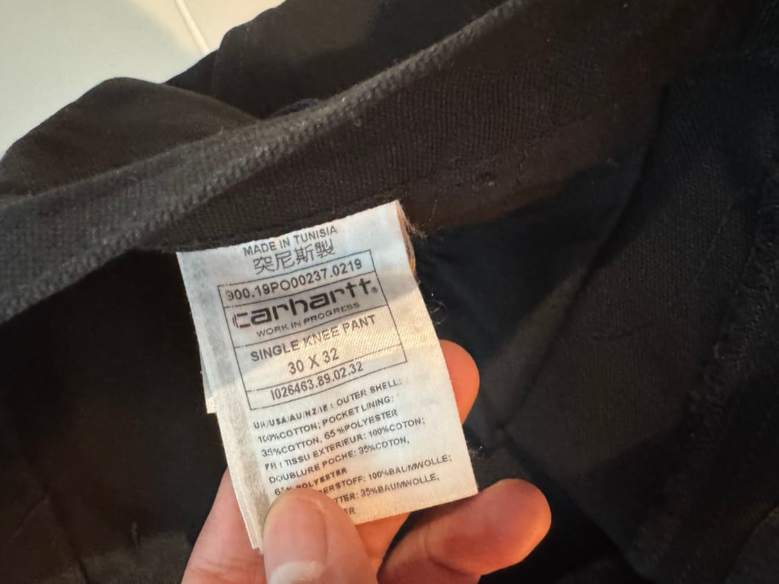 칼하트 싱글니 블랙 상품이미지2