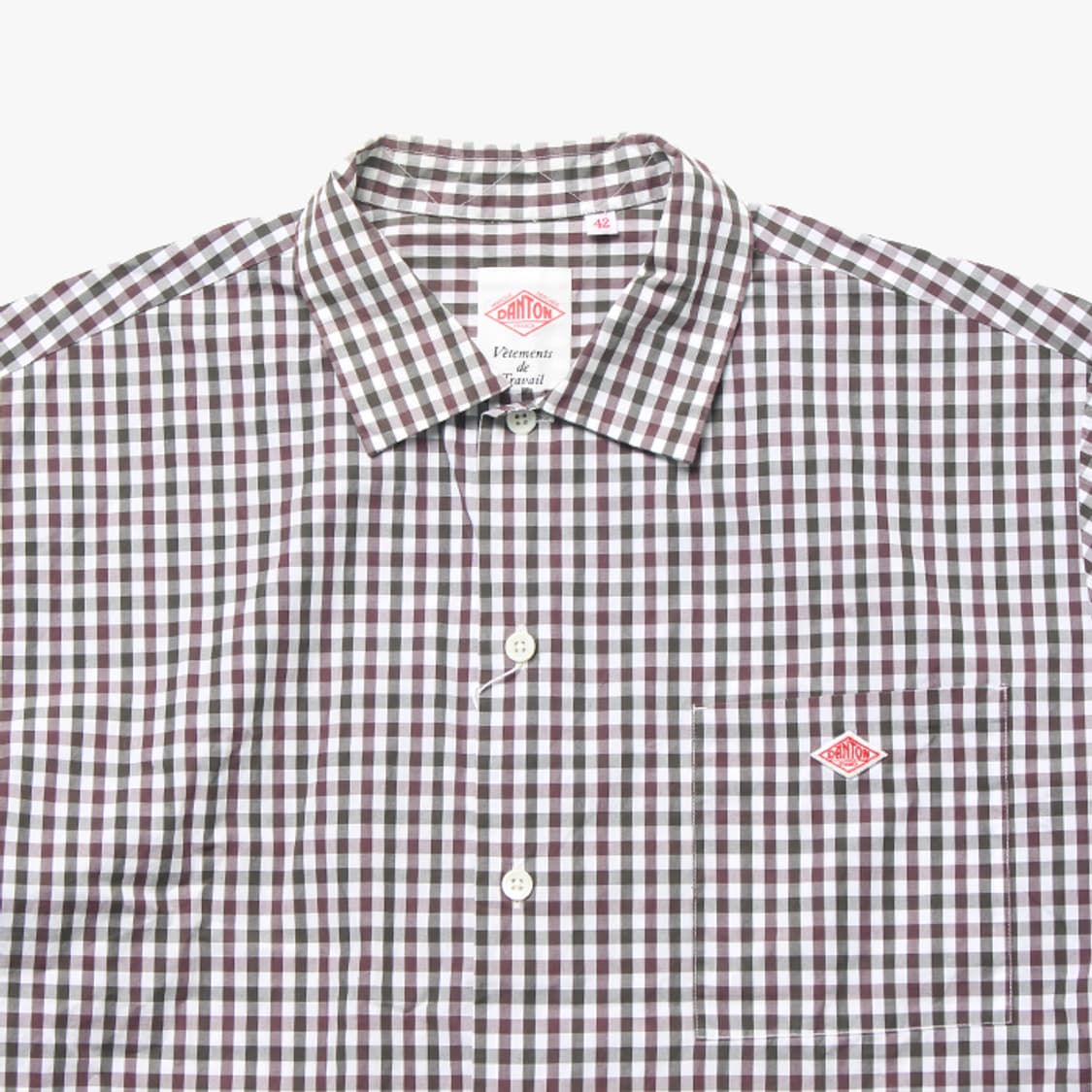  DANTON "Check Half Shirts" 상품이미지2