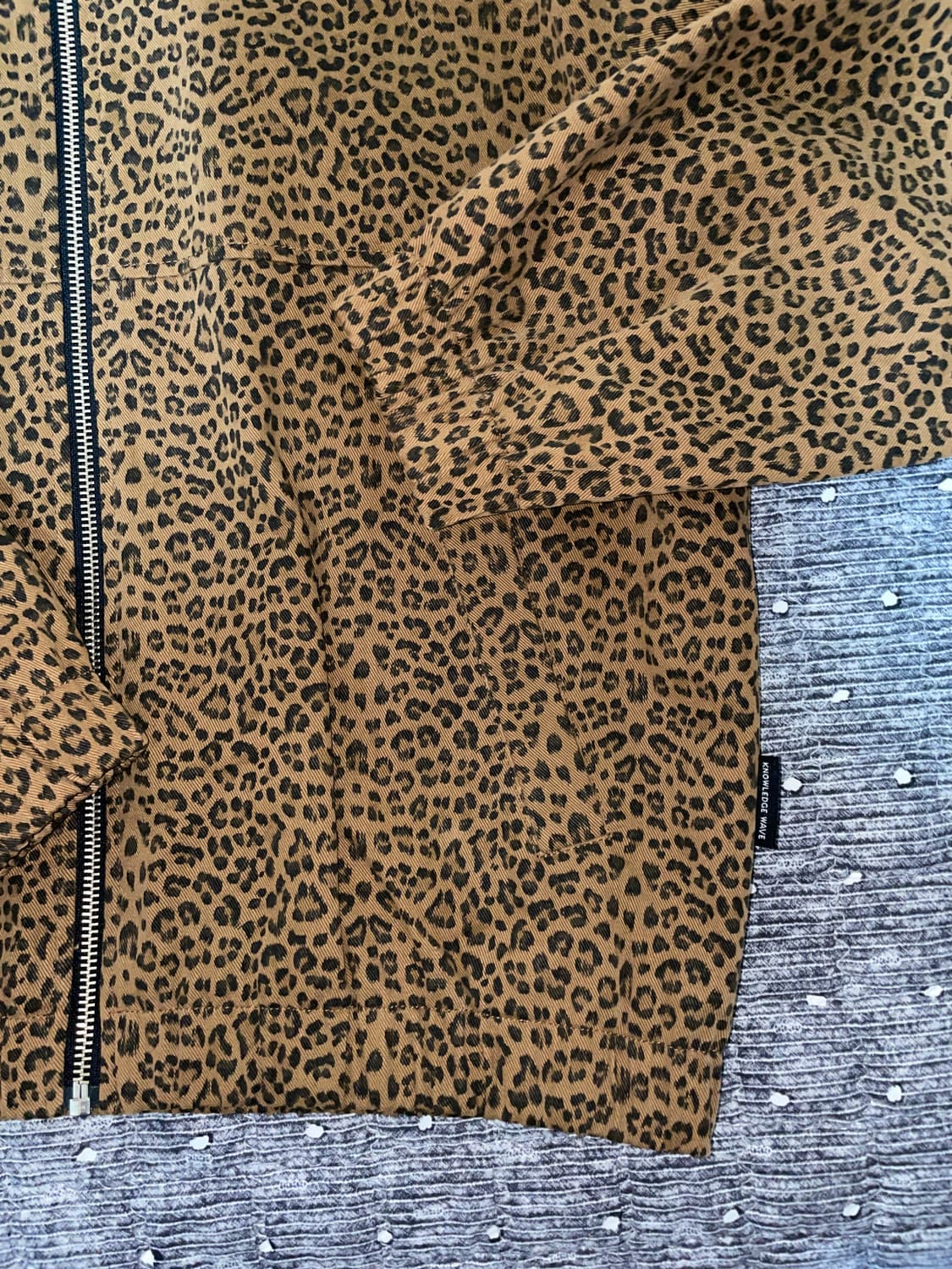 노우웨이브 레오파드 후드 자켓 L 상품이미지4
