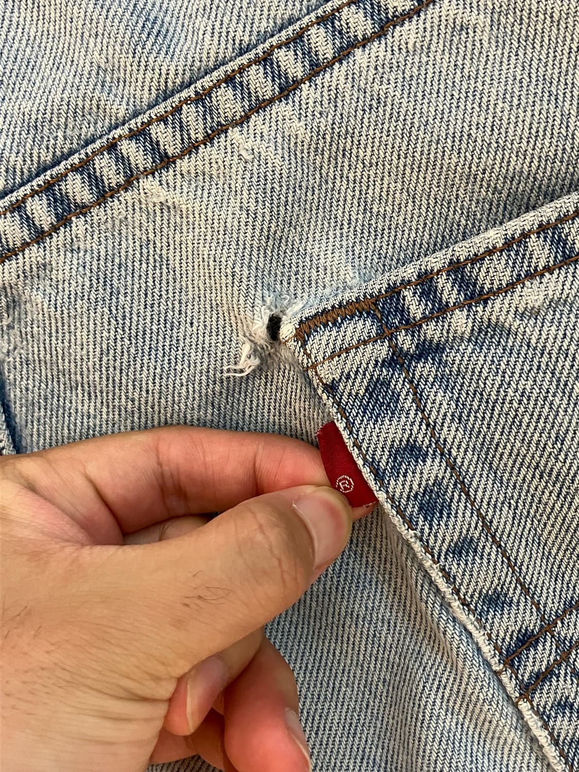 Vintage Levi’s 569 blank tab 36x30 상품이미지6
