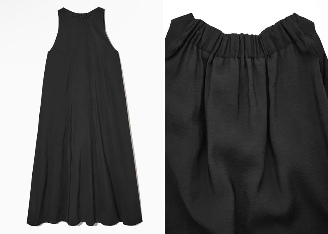 코스 COS 레이서 넥 미디 드레스 1085148001 (36size) 상품이미지1