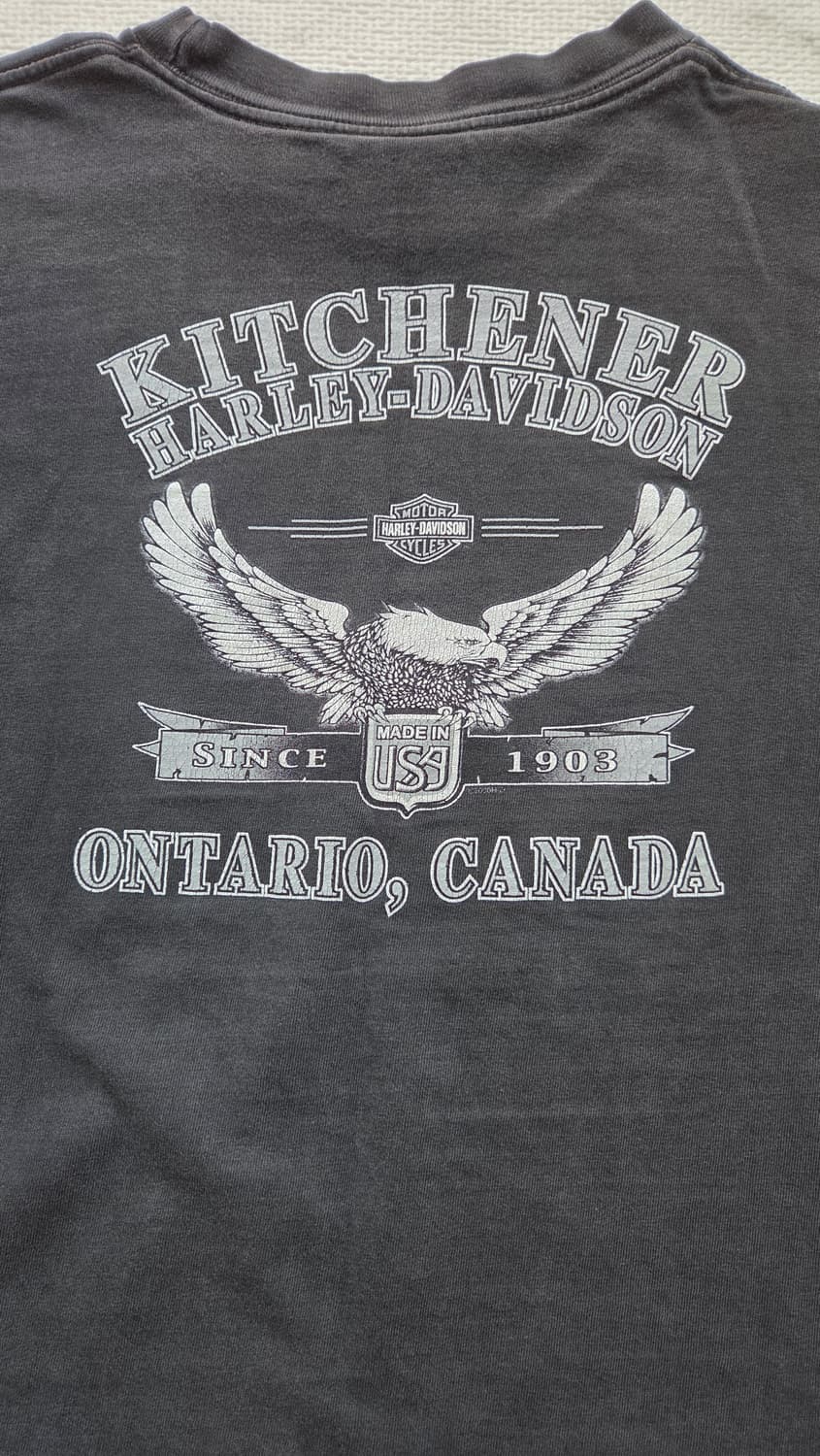 [L] 00s Harley davdison Eagle 티셔츠 상품이미지6