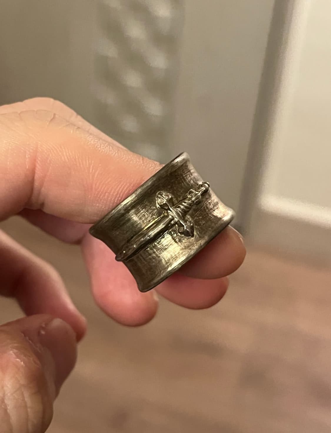 Handmade silver sword ring 상품이미지2