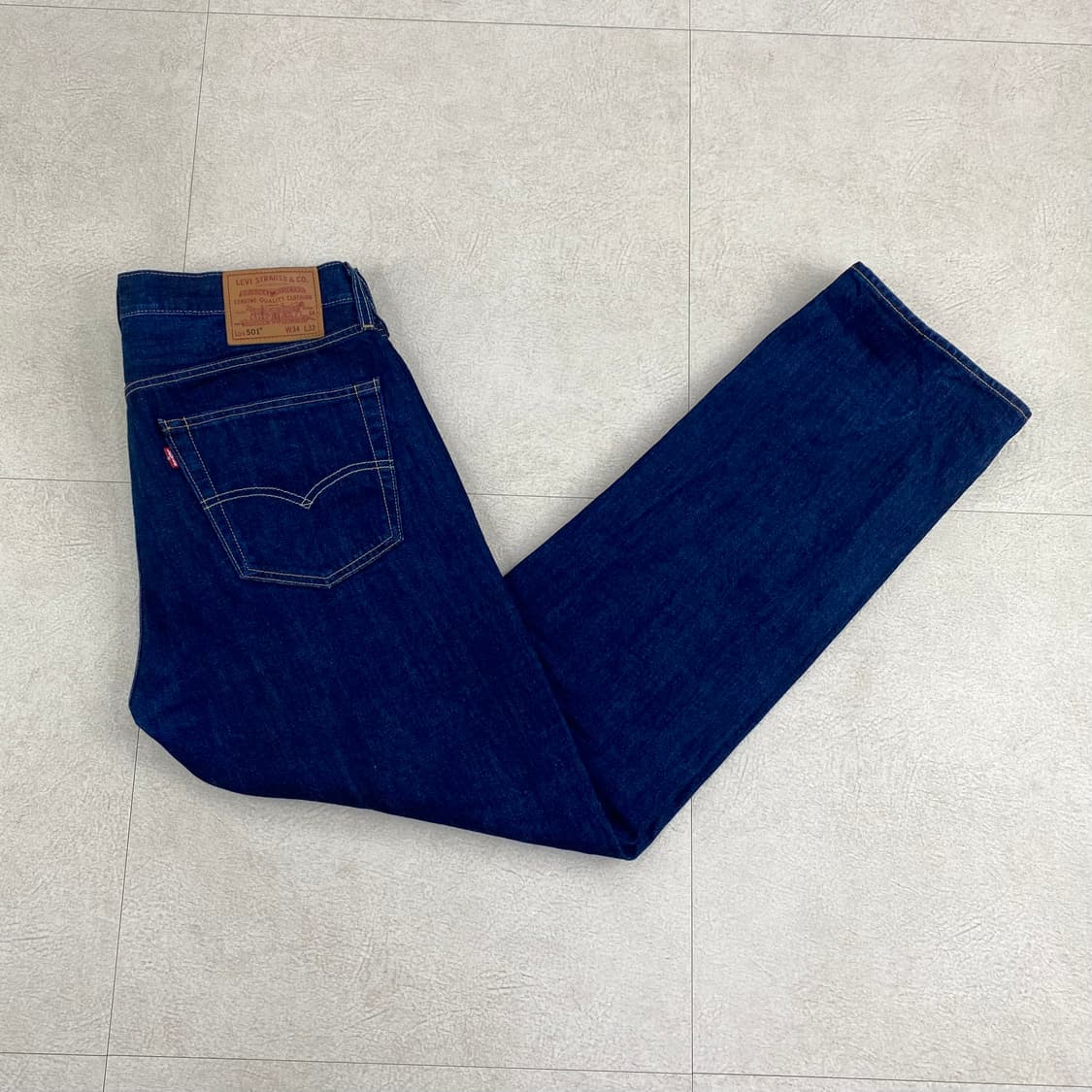 리바이스 프리미엄 빅E 501 진청 데님 진(34) 상품이미지1