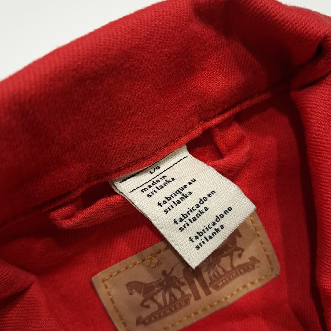 CK037 L 리바이스 70240 레드 데님 자켓 상품이미지4