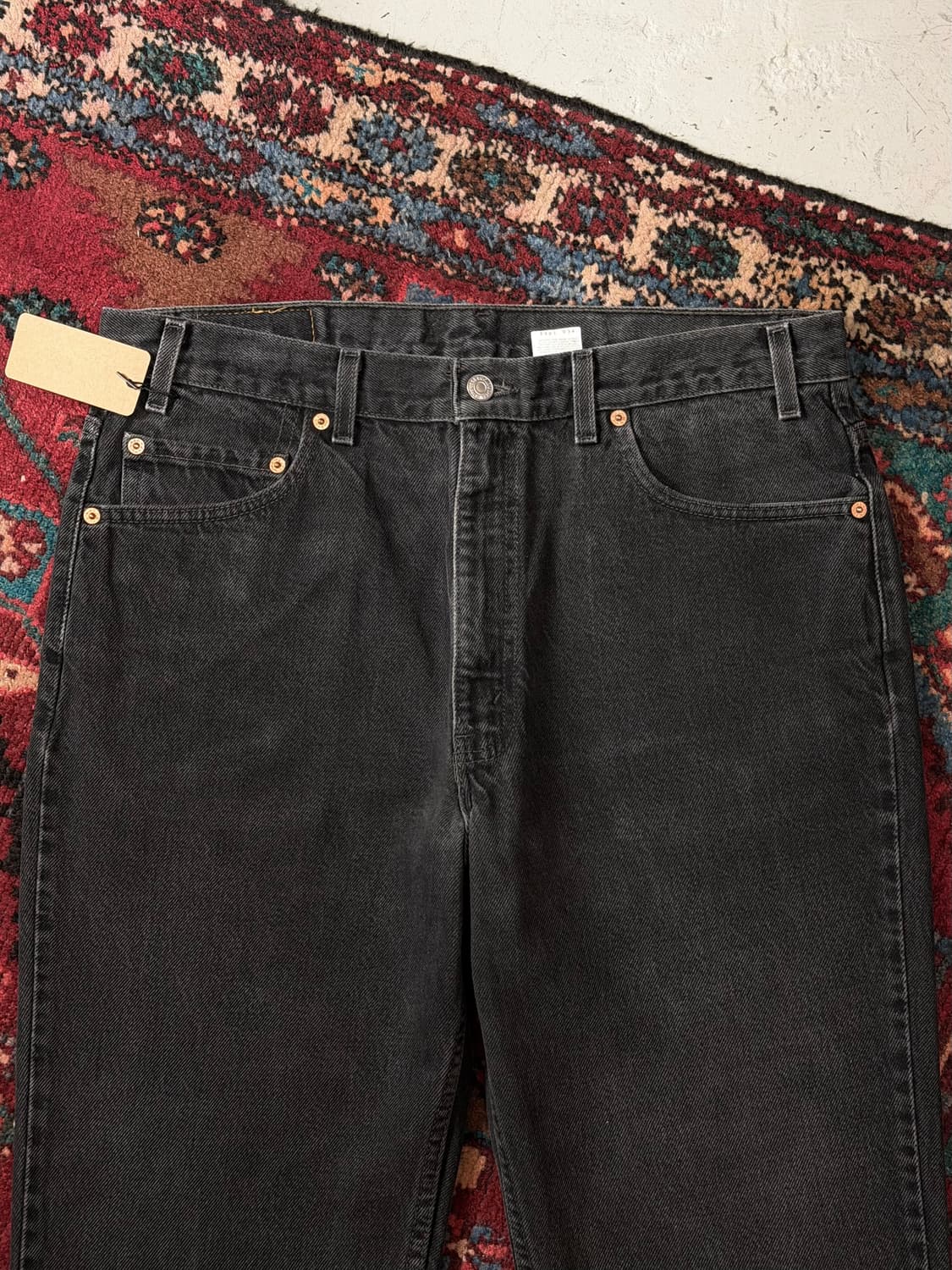 90's 빈티지 리바이스 517 블랙 부츠컷 플레어진 상품이미지5