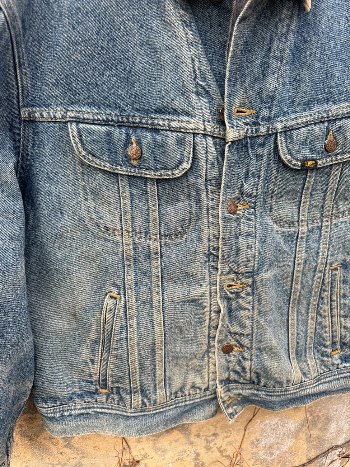 90s lee 빈티지 스톰라이더 블랭킷 안감 웨스턴 데님 자켓 상품이미지5