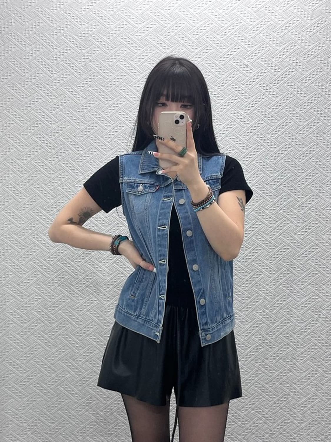 리바이스 컨트리 빈티지 키치 트러커 데님조끼 L C10159 상품이미지1