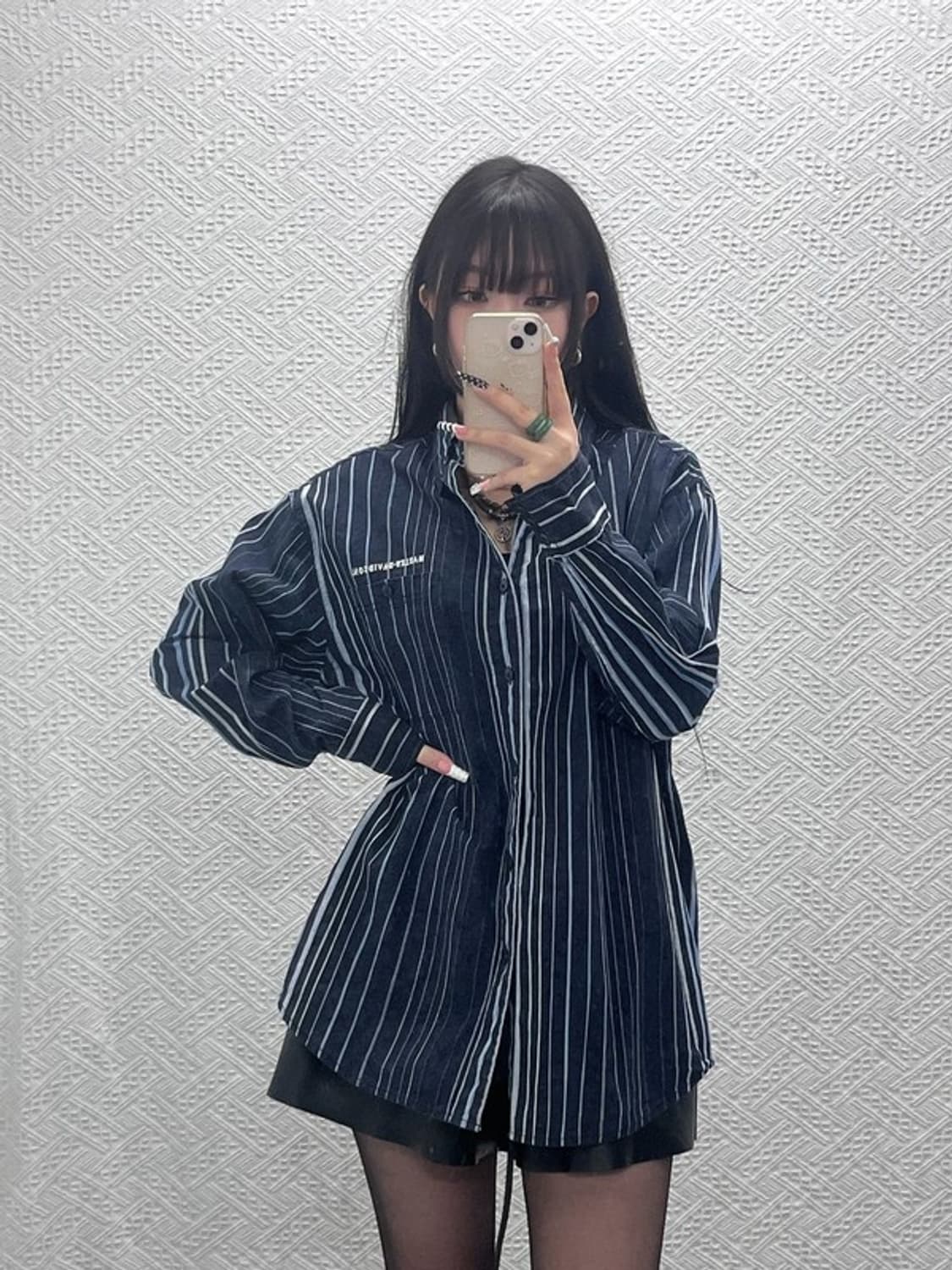 할리 데이비슨 에스닉 펑크 페이즐리 스트라이프 셔츠 L C10213 상품이미지2