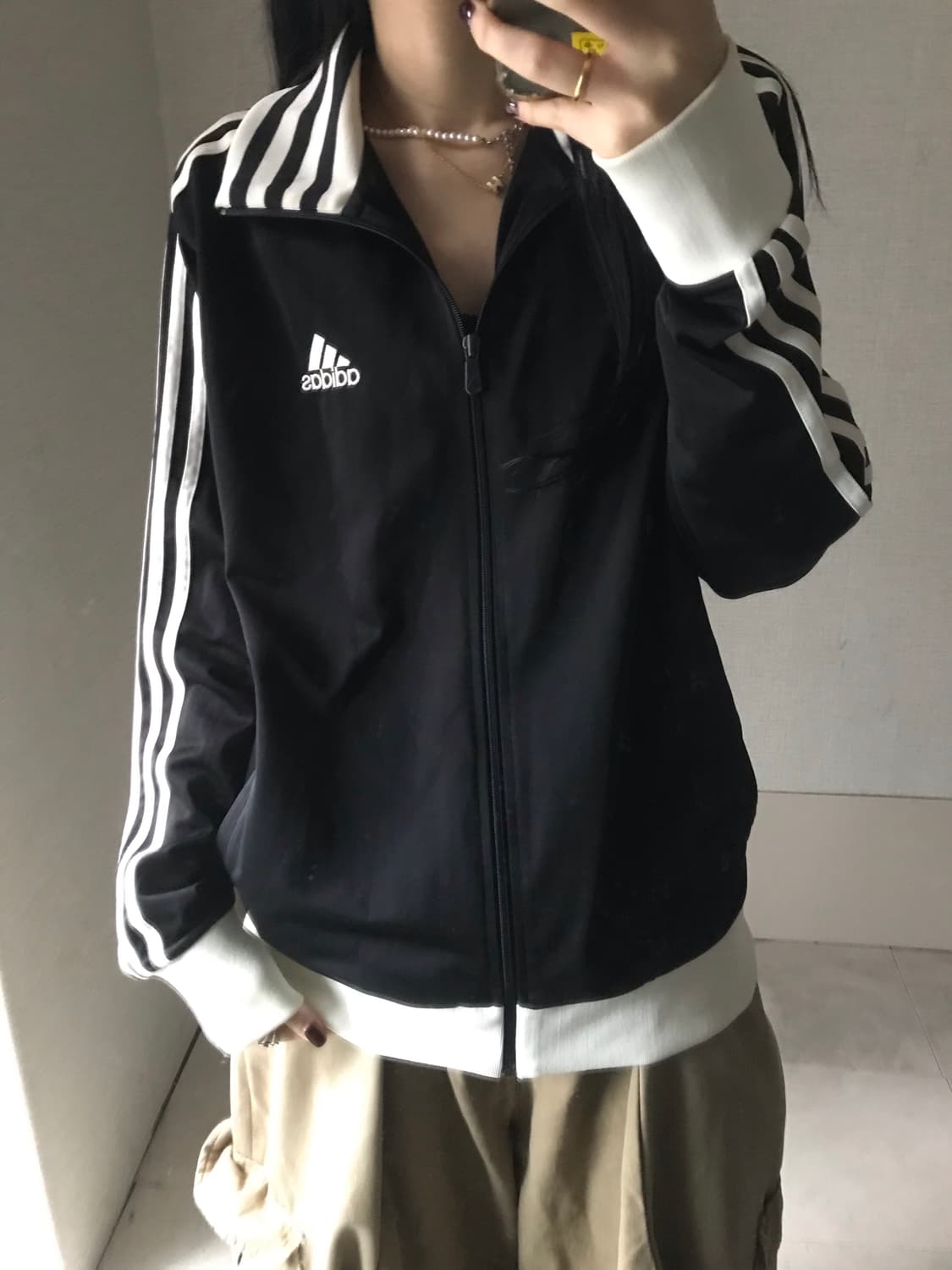 아디다스 블랙 스트라이프 져지 상품이미지3