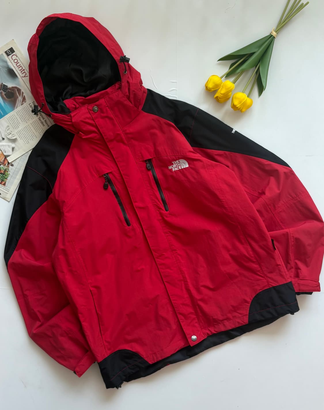 노스페이스 고어텍스 레드 바람막이 상품이미지1