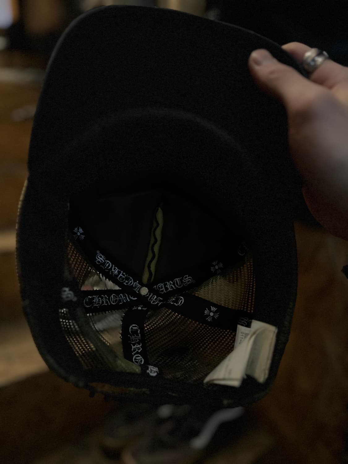 00~10s Chrome Hearts 크롬하츠 ch로고 카모 메쉬캡 상품이미지6