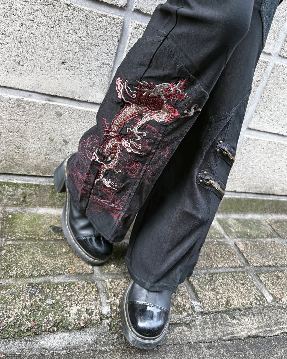 오즈온 오리엔탈 고딕 매쉬 부츠컷 팬츠 상품이미지4