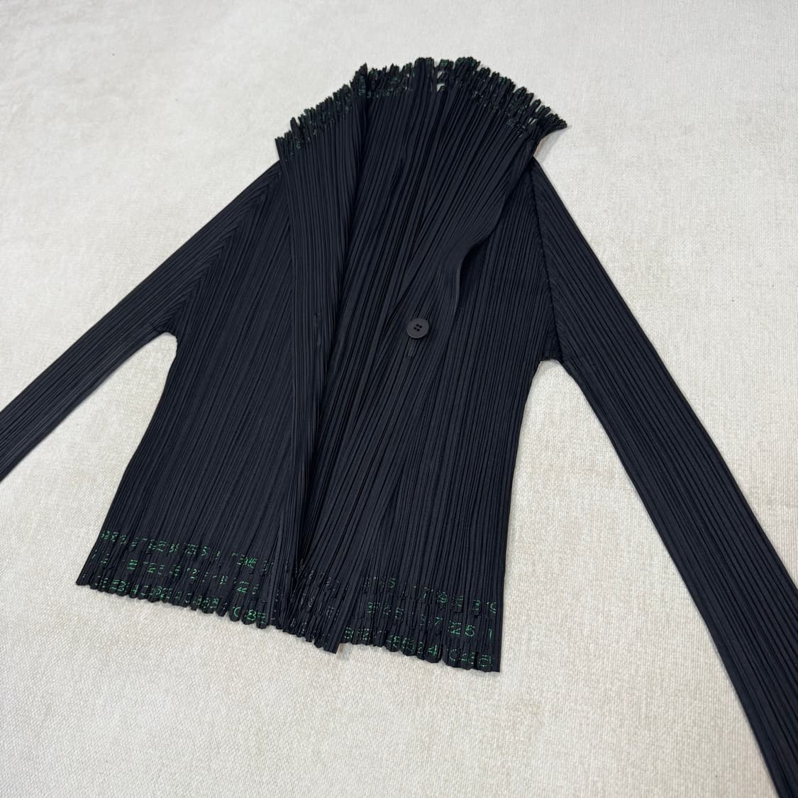 Number Pattern black Cardigan 상품이미지2