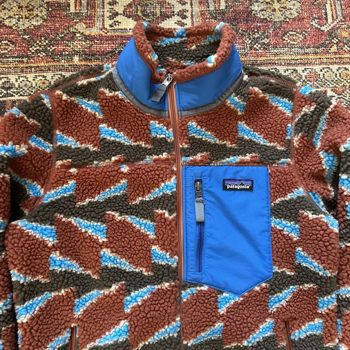 파타고니아 클래식 레트로-X 플리스 자켓 캔자스 스카이 클래식 탄 상품이미지2