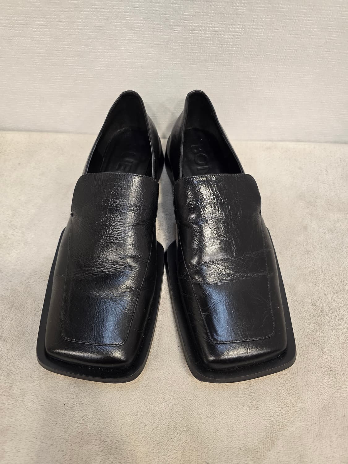 슈콤마보니 마틴로퍼 Suecomma Bonnie 스퀘어  블랙 240~2 상품이미지2