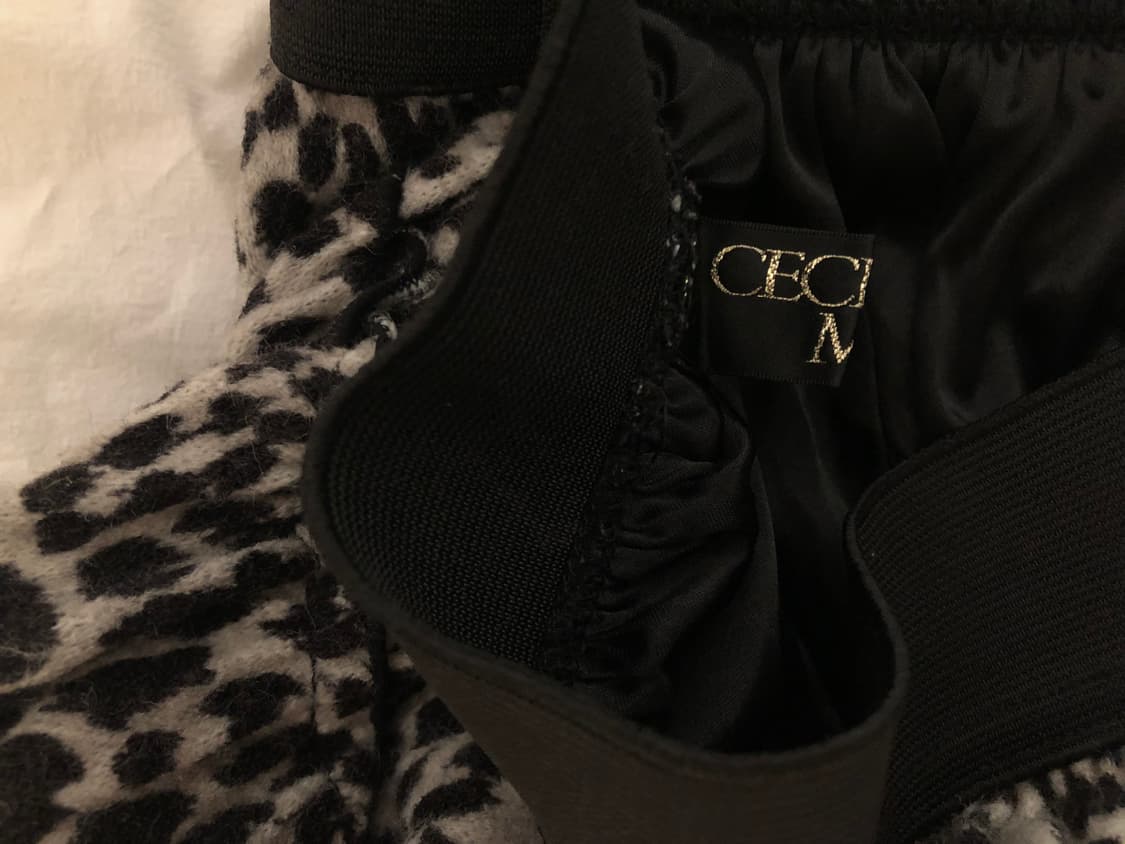 세실맥비 빈티지 갸루 레오파드 호피 미니 스커트 치마 상품이미지2