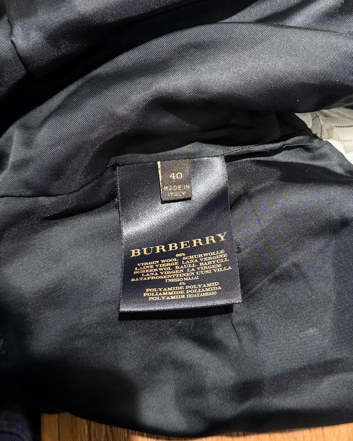 버버리 블랙 트위드 더블 브레스티드 자켓 상품이미지9