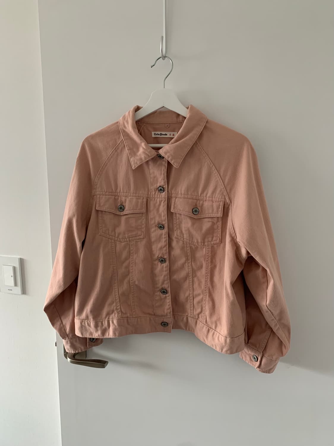 핑크 데님 자켓 상품이미지1