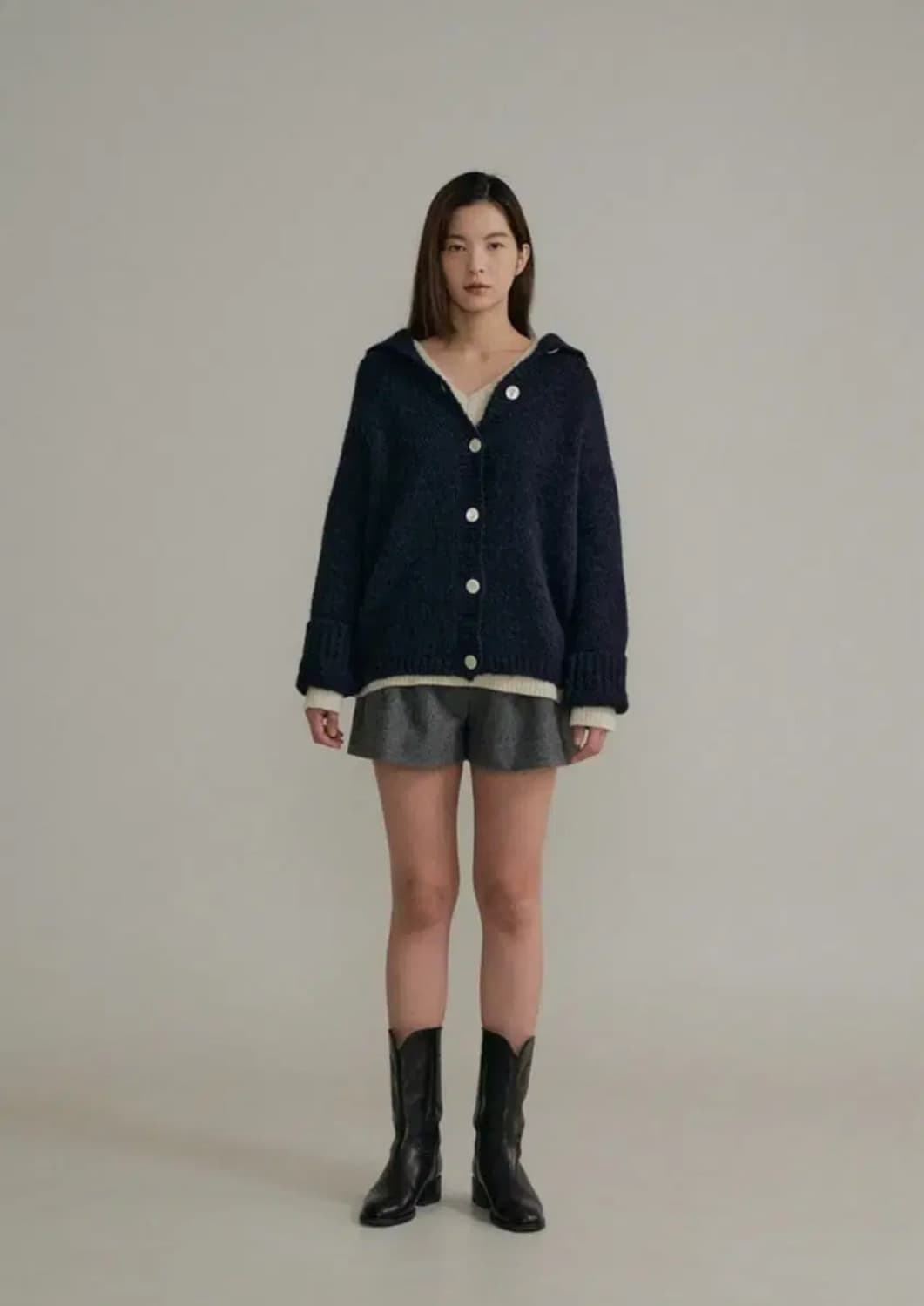 타낫 tannat 세일러 가디건 네이비 상품이미지2