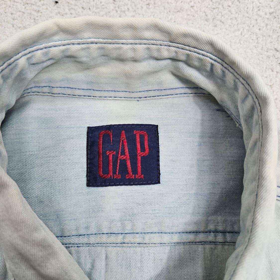 90s Gap 투포켓 샴브레이 셔츠 상품이미지7