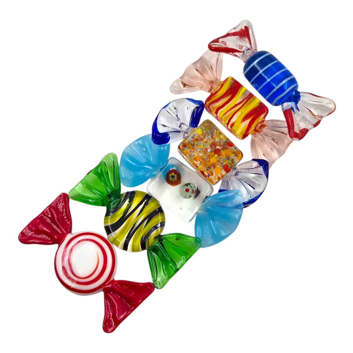 80s 이탈리아 무라노 핸드블로운 빅 캔디 세트 상품이미지1
