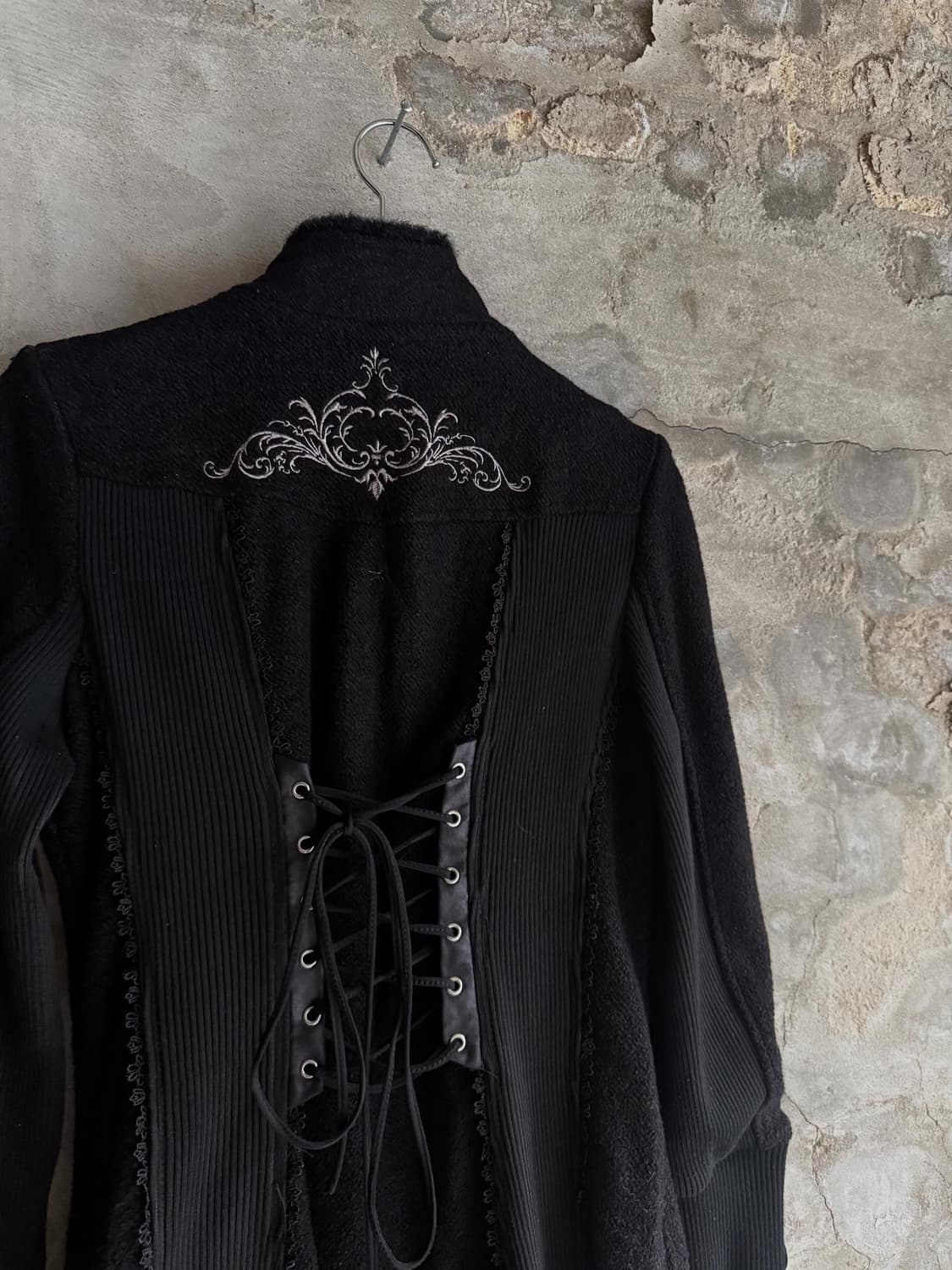 Ozz on Lace Detail Long Coat 상품이미지4