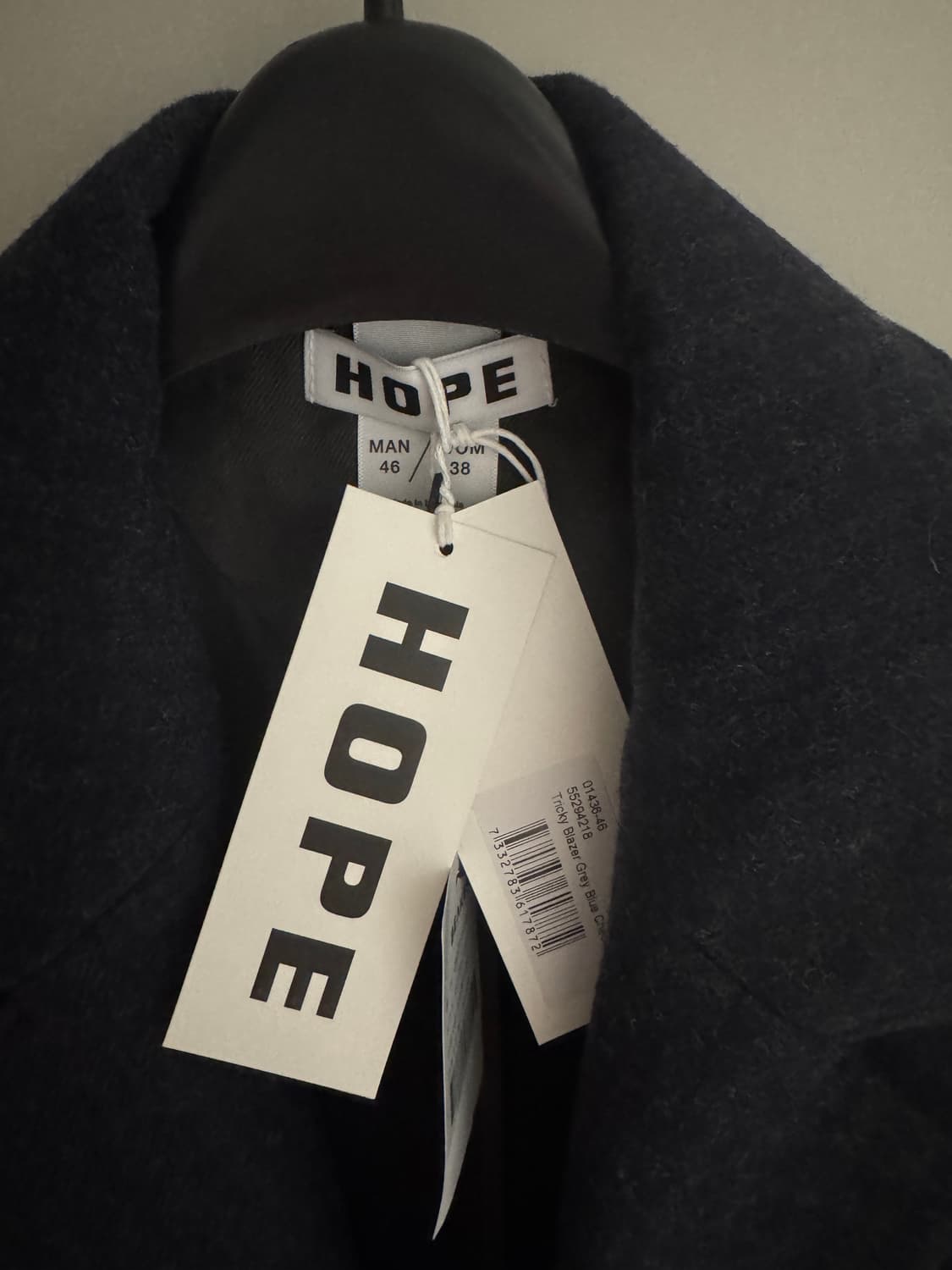 호프) 25fw 네이비 울자켓 46 상품이미지2