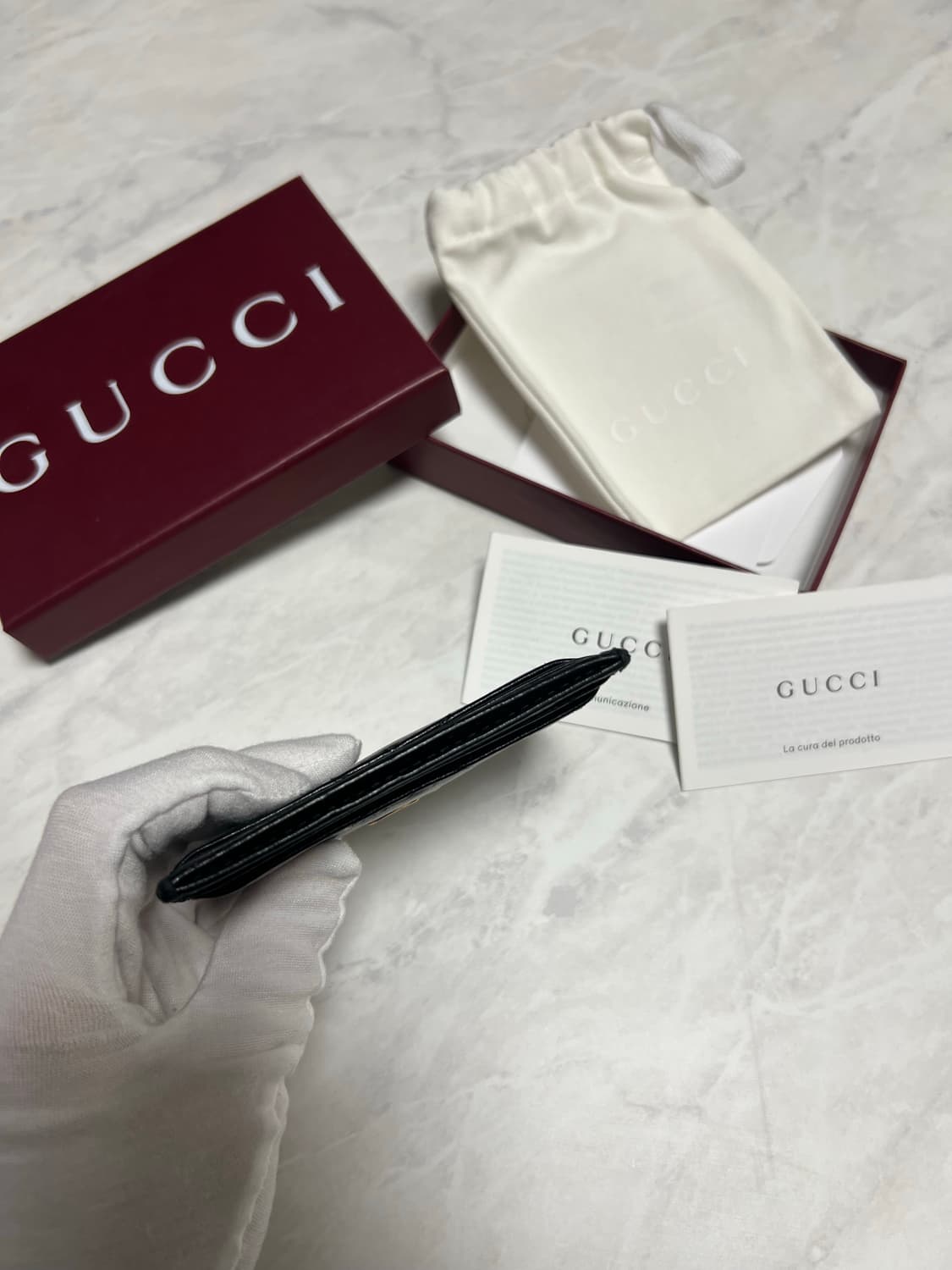 구찌 마몬트 카드지갑 블랙 상품이미지3