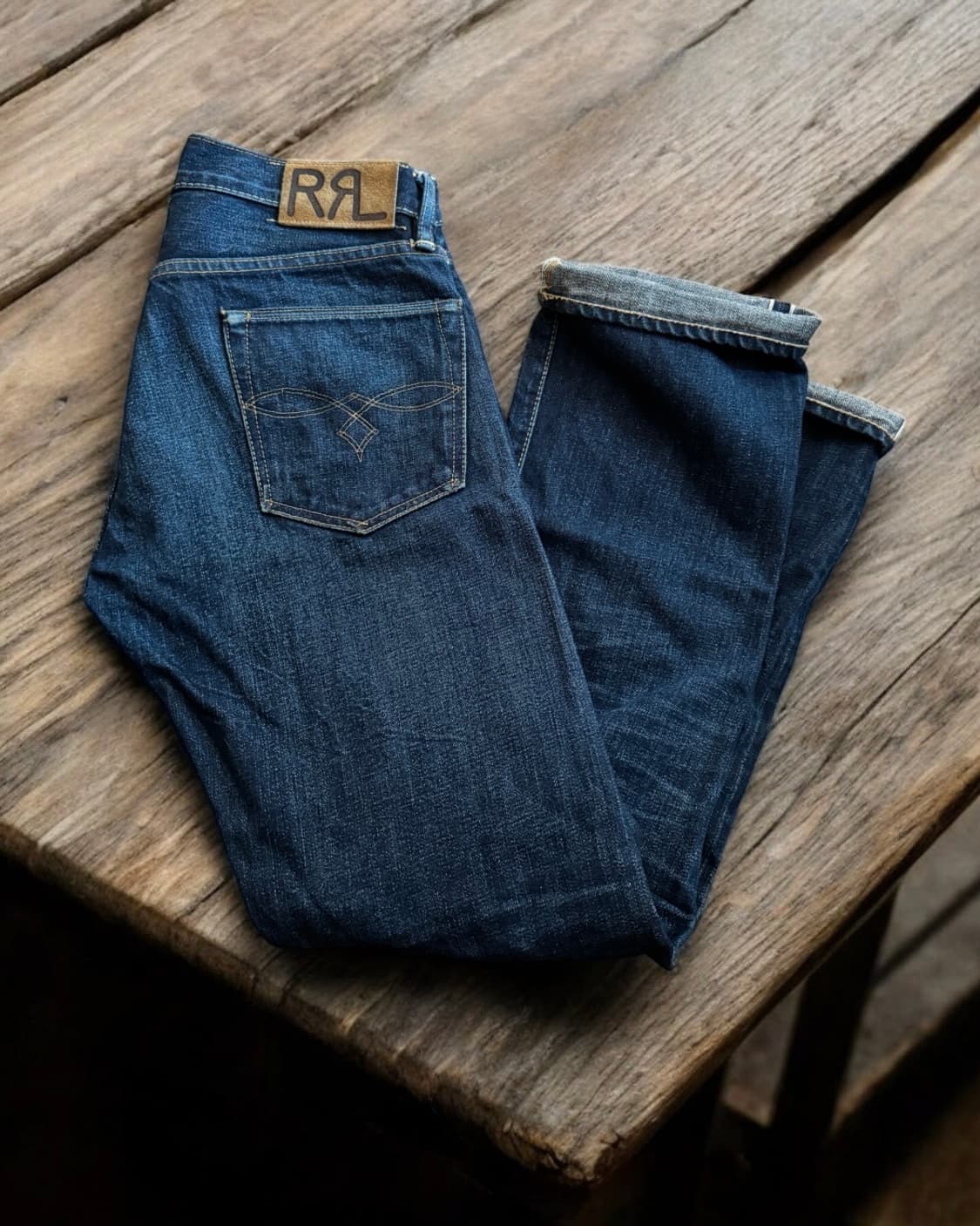 RRL 더블알엘 셀비지 데님 팬츠 미국제조 상품이미지4