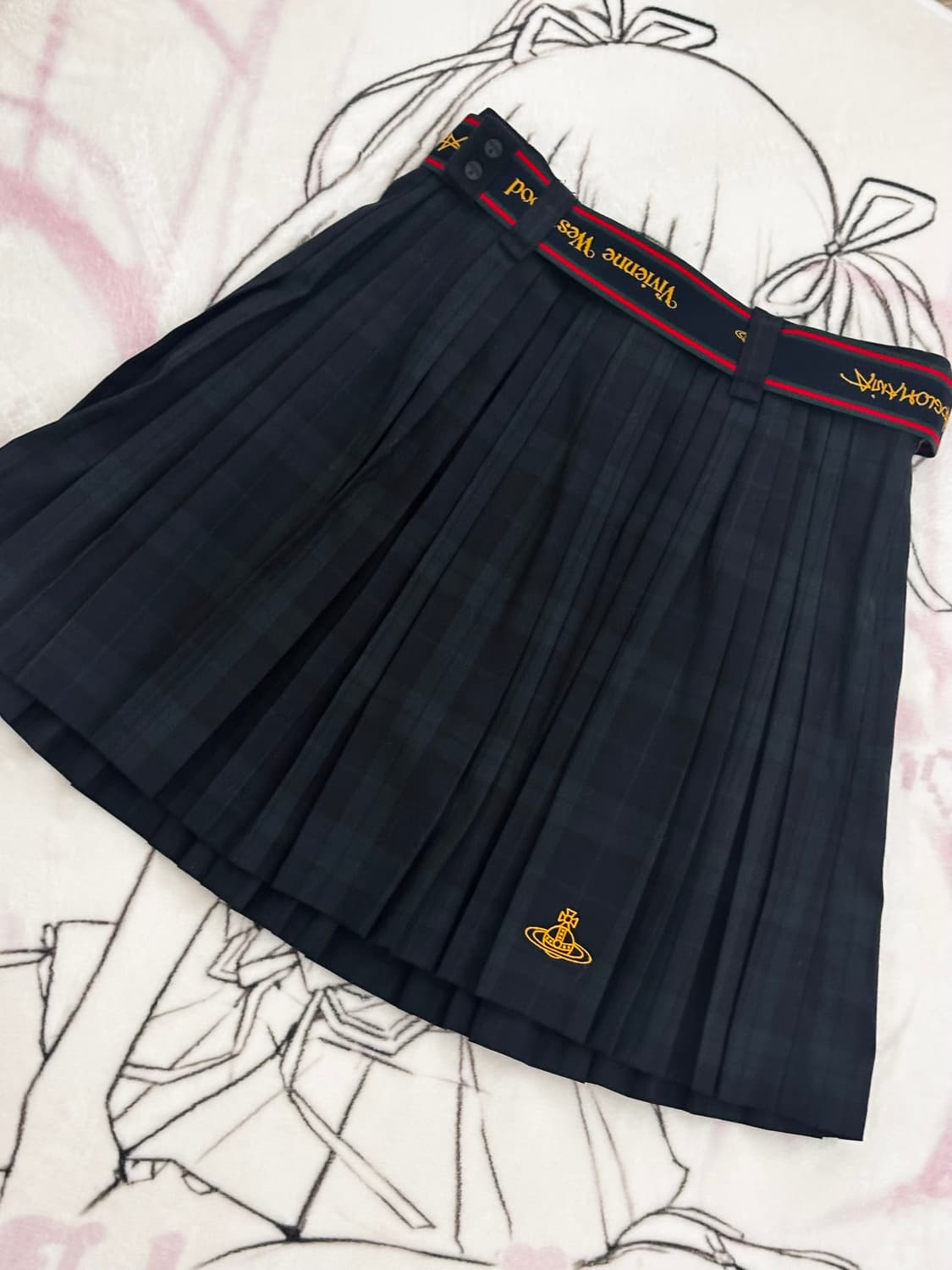 비비안웨스트우드 앵글로매니아 체크 플리츠스커트 상품이미지1