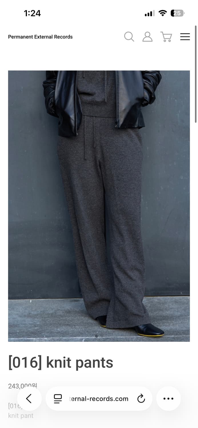 머듈 mudule 니트팬츠 Grey 2사이즈 상품이미지6