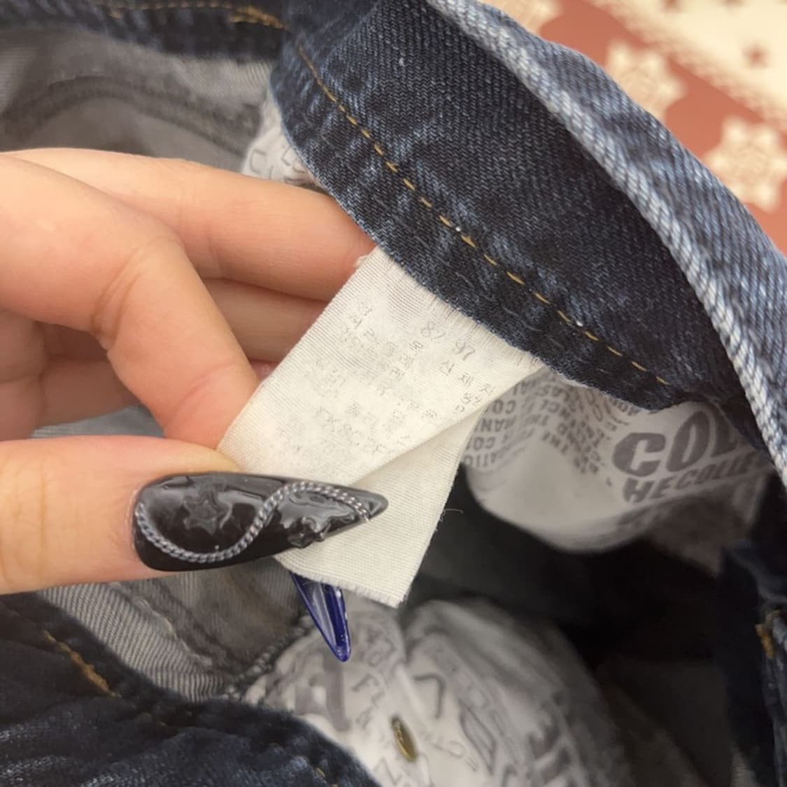 푸부 레트로 스트릿 빈티지 Y2K 힙로고 데님팬츠 35인치 C08677 상품이미지7