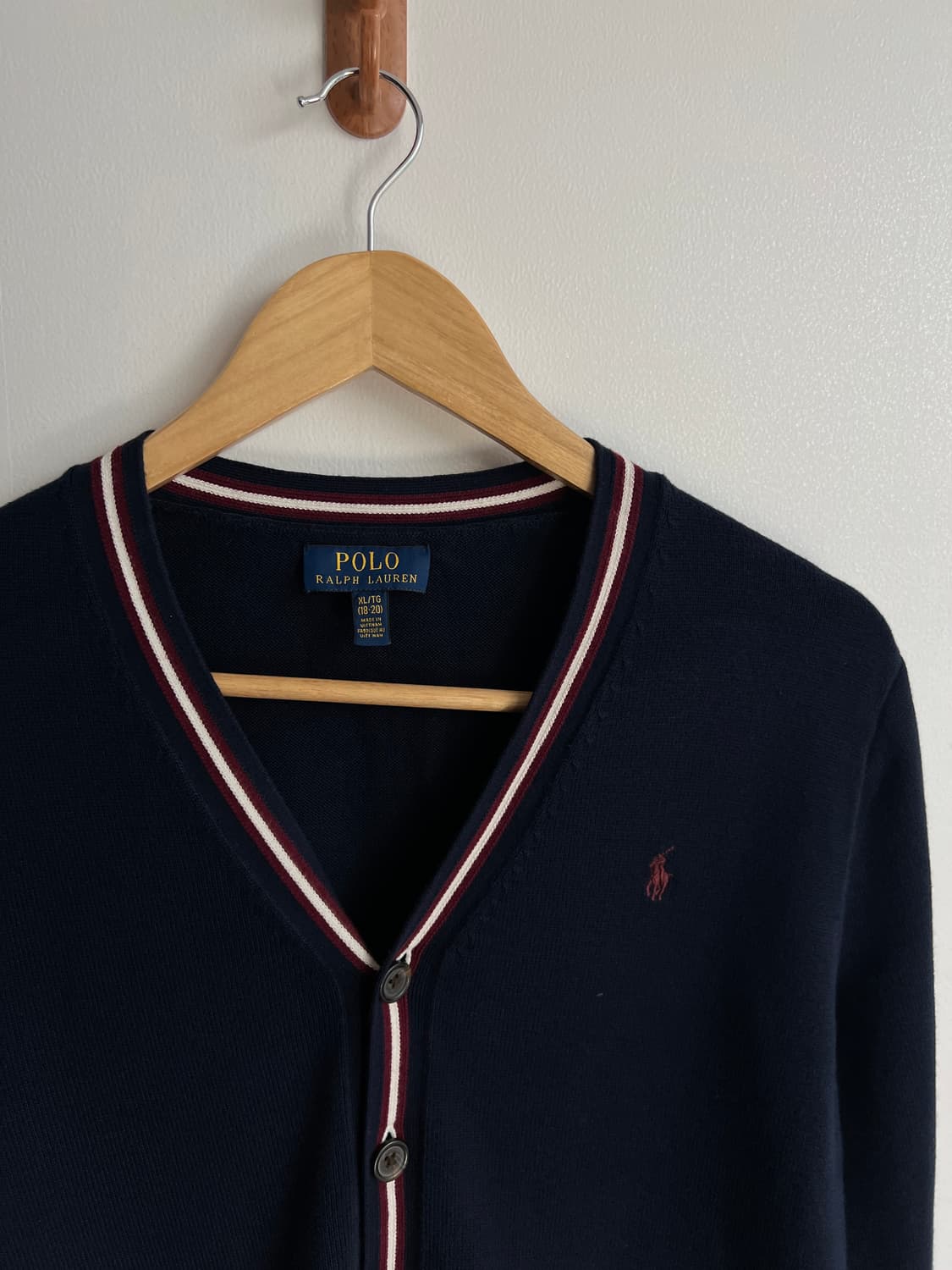 폴로 랄프로렌 브이넥 가디건 XL (18-20) 상품이미지4
