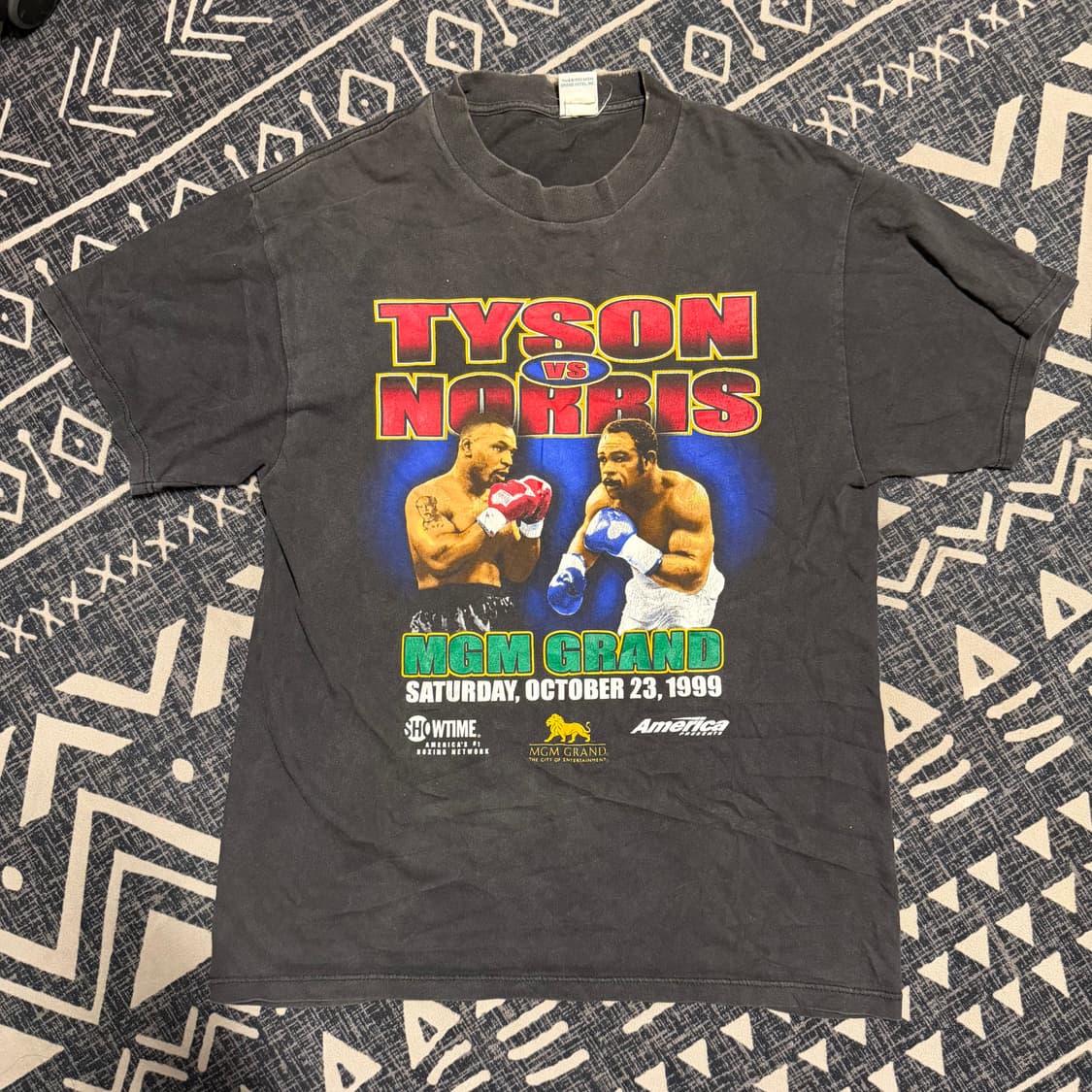 [MGM 공식] 90s 오리지널 마이크 타이슨 vs 노리스 빈티지 티셔츠 상품이미지1