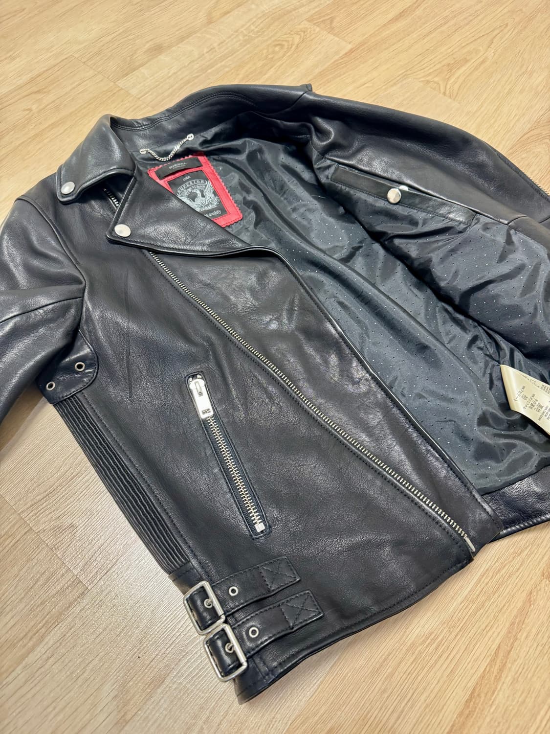 DIESEL TIMELESS / 램스킨 라이더 자켓 (유니섹스) 상품이미지9