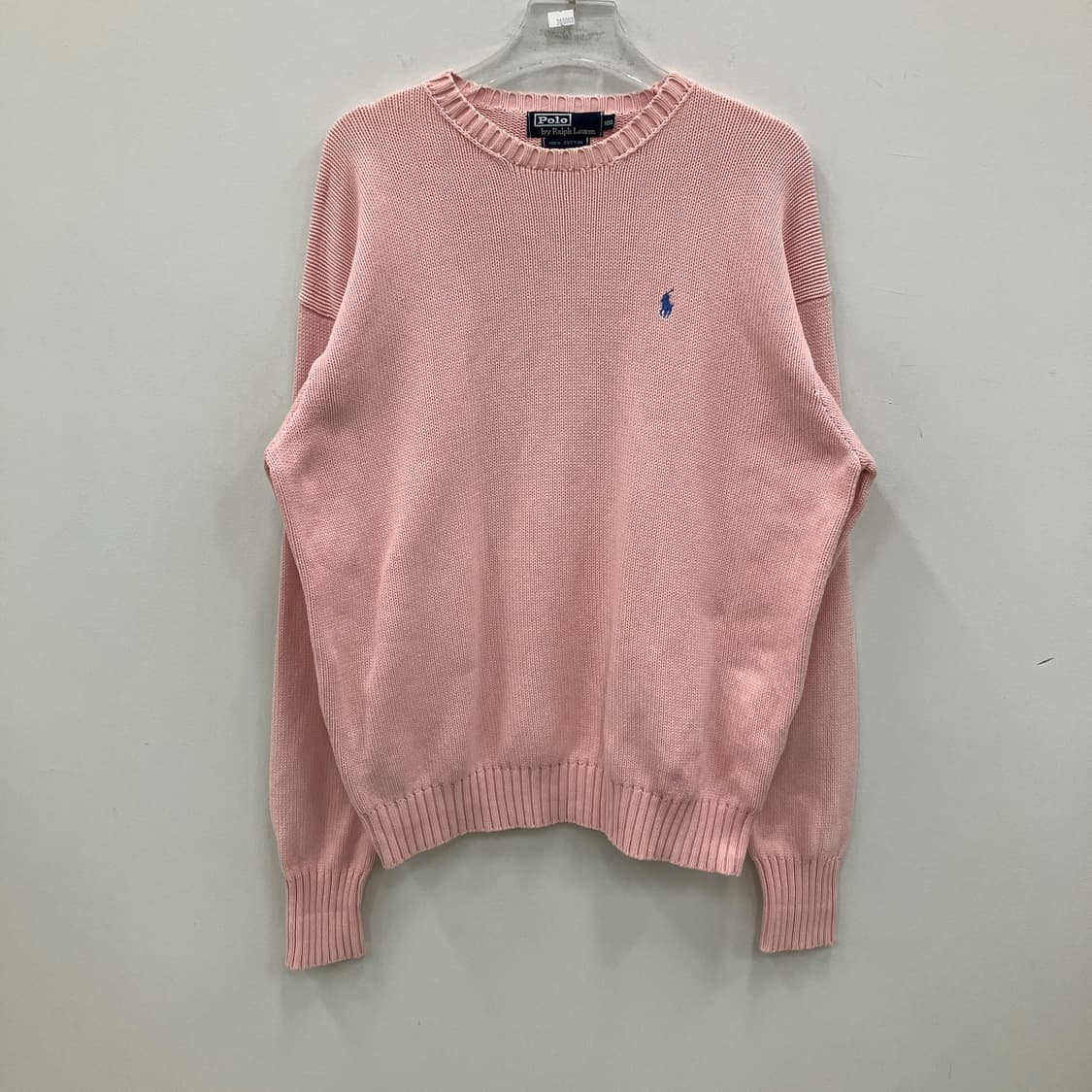 폴로 랄프로렌 핑크 코튼 라운드넥 니트 스웨터 100 상품이미지1