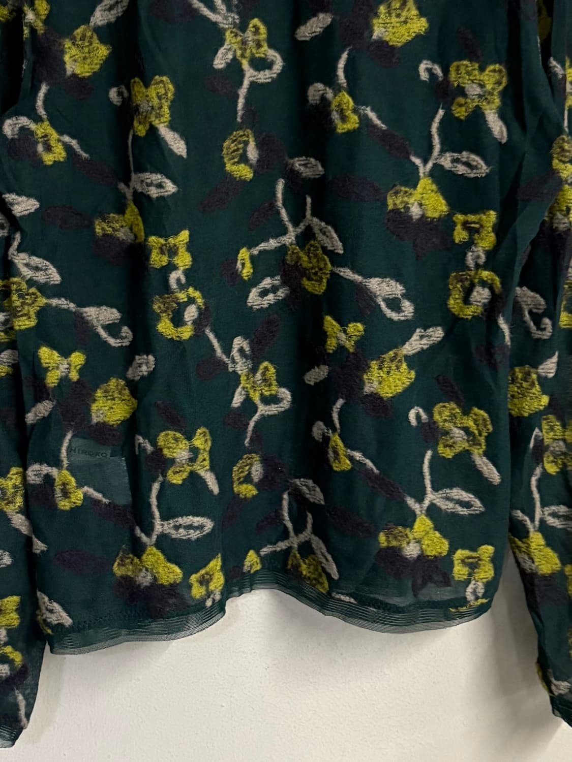 HIROKO KOSHINO floral mesh knit top  상품이미지7