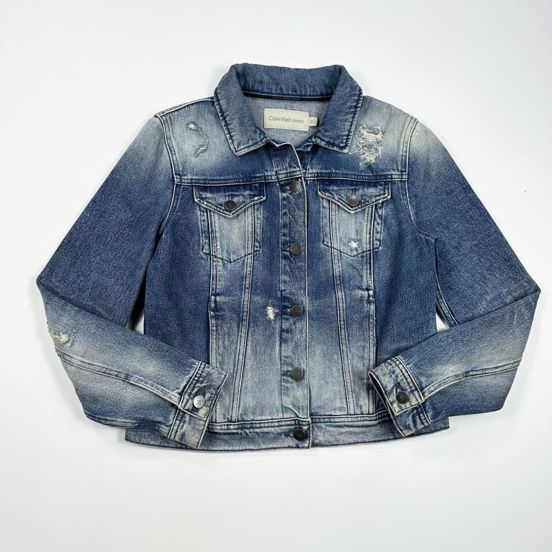 캘빈클라인 ck 워싱 트러커 데님자켓 (XS 여성추천) 상품이미지2