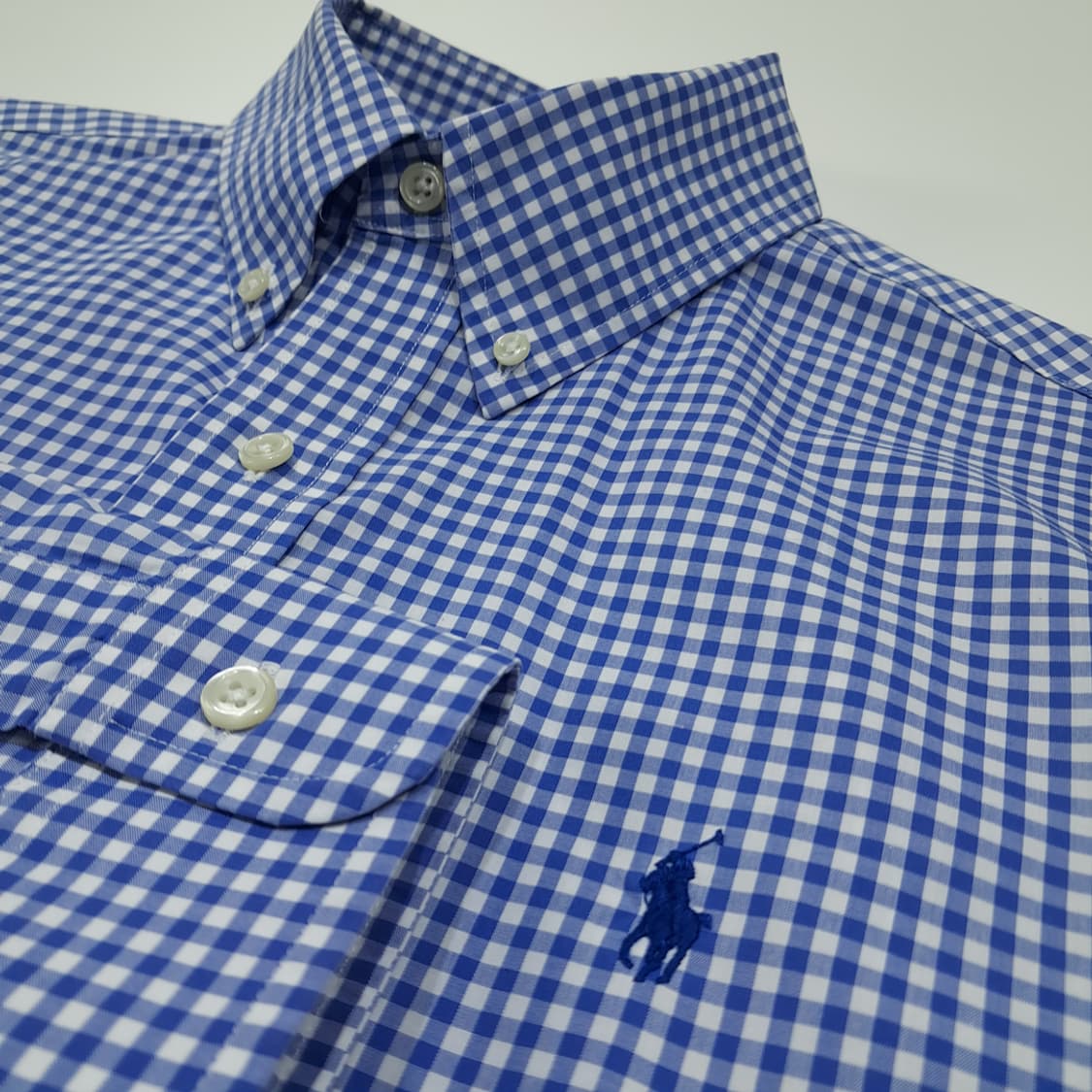 CL508 M 폴로 코튼 이지케어 블루 마이크로셔츠 셔츠 남방 상품이미지4