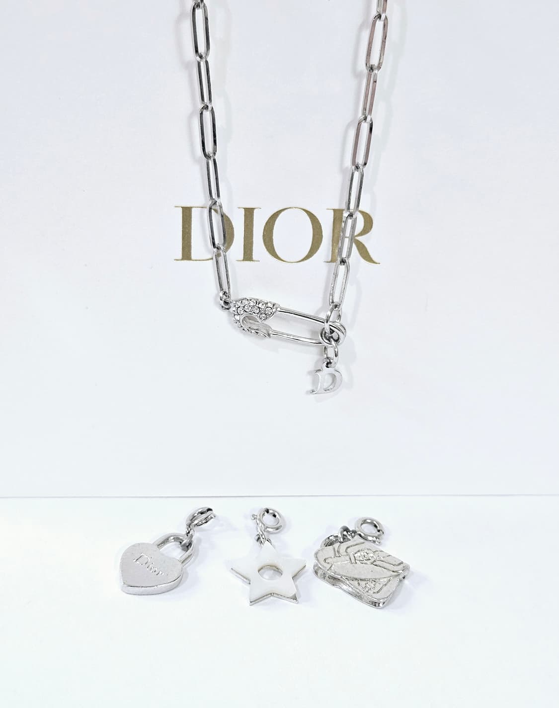 디올 오블리크 참 목걸이 / 참분리 가능 [정품·희귀매물] 상품이미지2