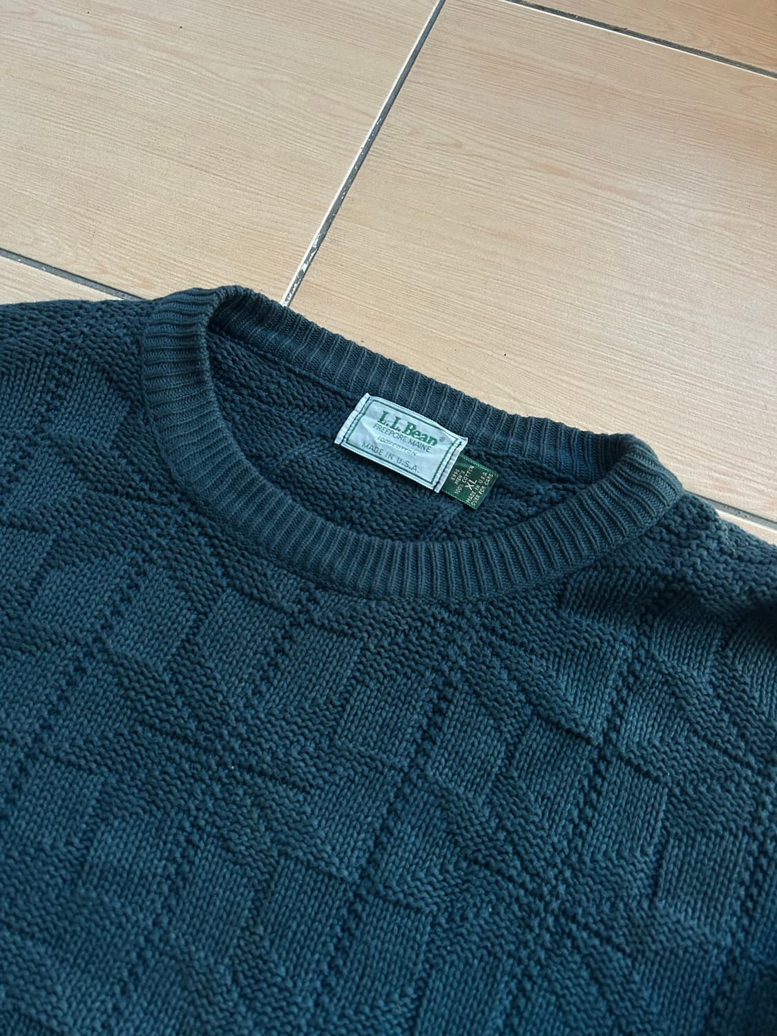 90‘s LL.Bean 엘엘빈 눈꽃니트 상품이미지2