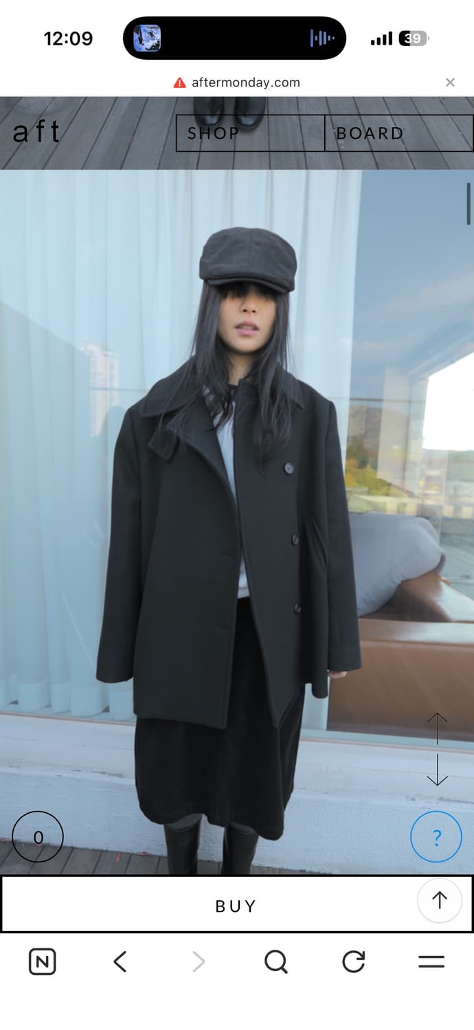 애프터먼데이 피코트 half single pea coat 상품이미지3