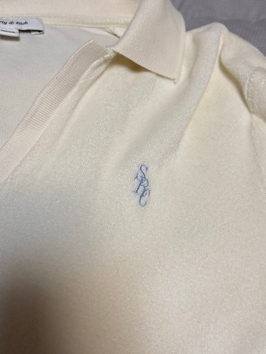 스포티앤리치 SRC 테리폴로 스웻셔츠 아이보리 상품이미지3