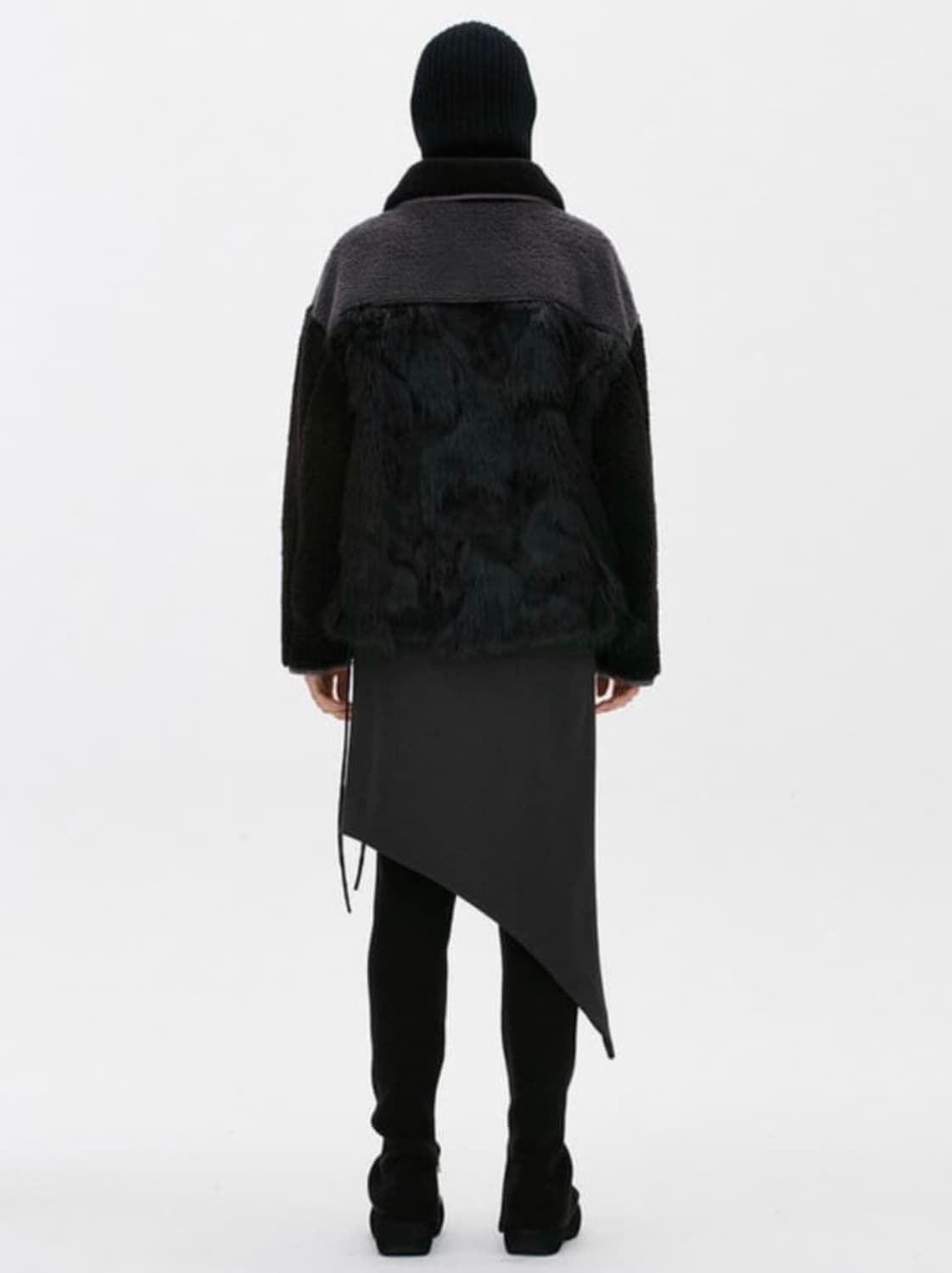 더오픈프로덕트 폭스 퍼 플리스 자켓 블랙 상품이미지6