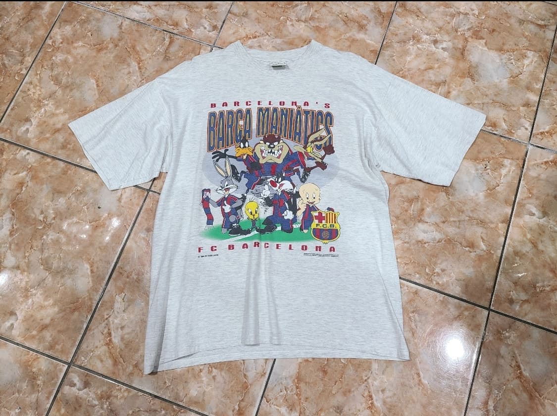 1996 루니툰즈 x FC 바르셀로나 빈티지티셔츠 상품이미지1