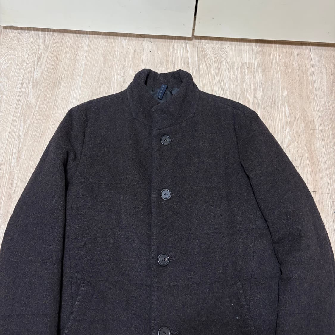 커스텀멜로우 남성 클래식 모직 패딩코트 M/95  상품이미지2