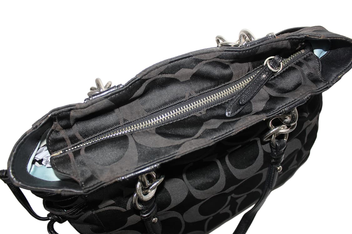 2000s COACH 코치 자카드 토트백 상품이미지7