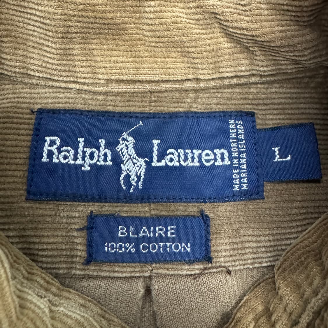 폴로 포니 코듀로이 셔츠 베이지 브라운 상품이미지5